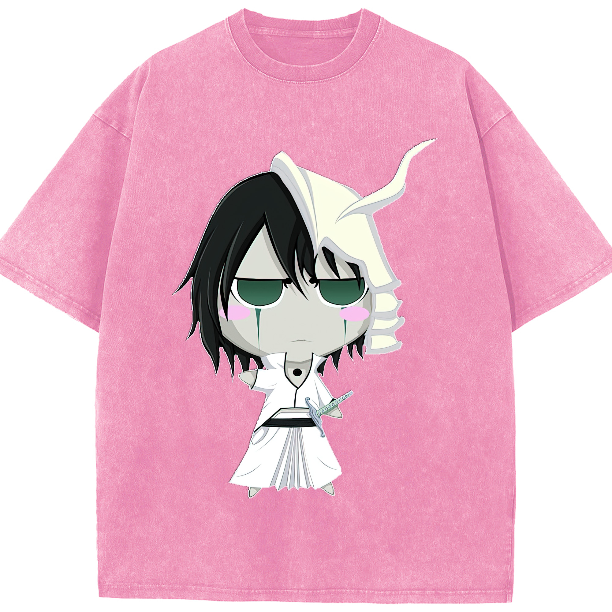 （画像用） ブリーチ ウルキオラ·シファー BLEACH Ulquiorra cifer 綿100% ヴィンテージ風 半袖Tシャツ（フロントプリント）
